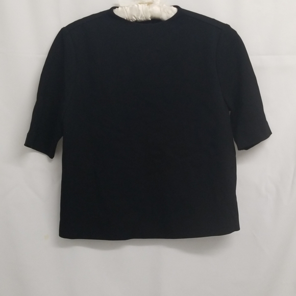 Versona Tops - Black Versona invisible button back shirt